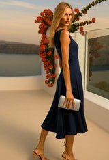 Sardinia dress, cotton-lycra knit, 4 colors, sizes (36-50) (video)