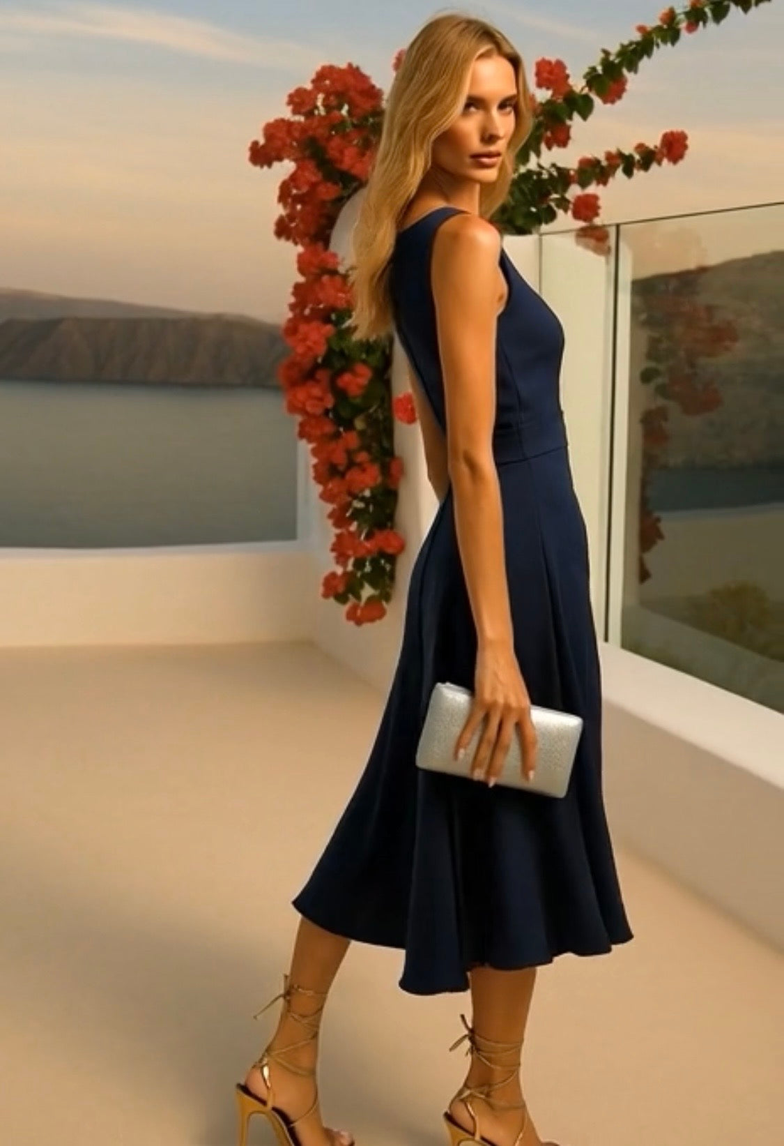 Sardinia dress, cotton-lycra knit, 4 colors, sizes (36-50) (video)