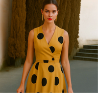 Vestido Amia, algodón licra, 3 colores tallas (36-48)