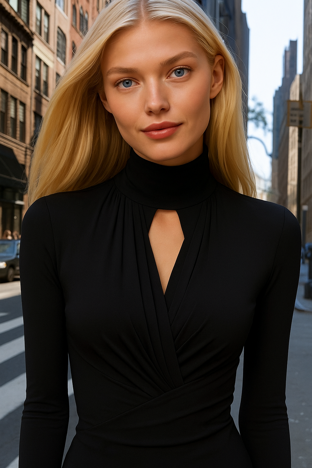 Top Friday long, cotton lycra elastane stretch slimming effect, 2 colors, sizes (36-48)