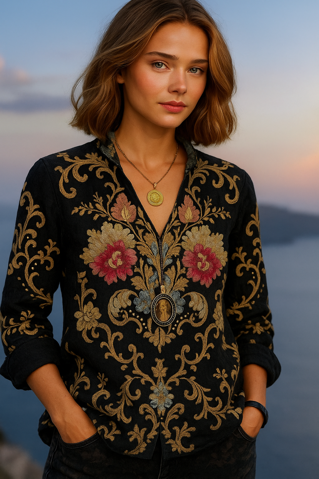 Top en soie Casilda, 4 tailles