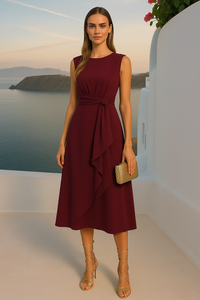 Angelica bow dress, 4 colors, sizes (36-50)