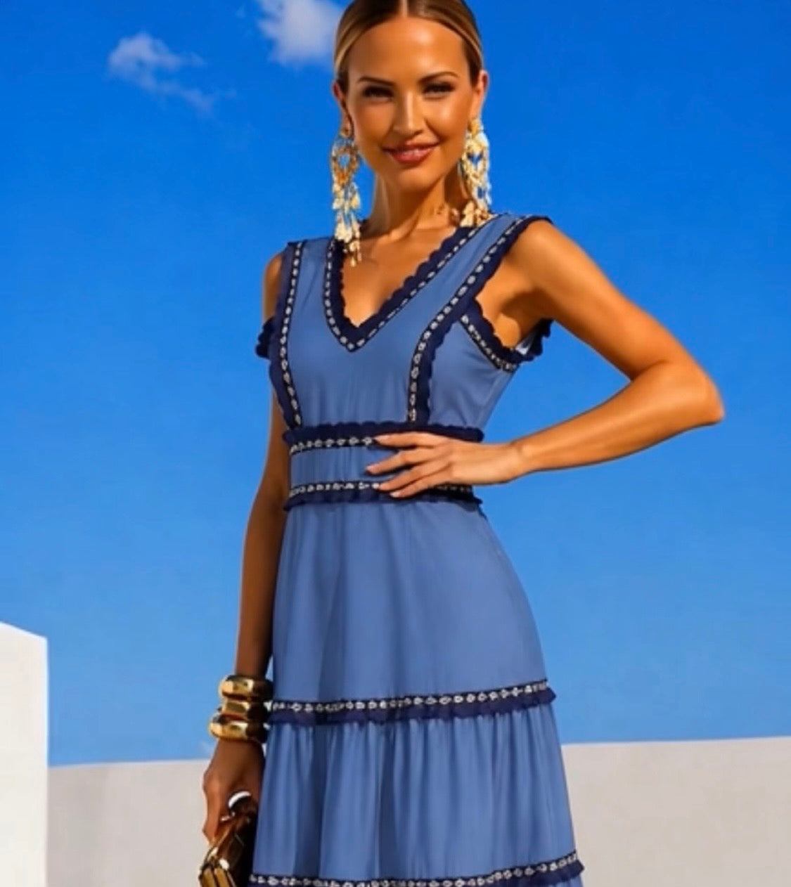 Miami cotton dress, sizes (34-44) video