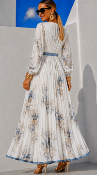 Romantic chiffon dress, 4 prints, sizes (34-50) video
