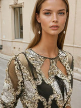 Chemise à paillettes Sicilia party, 2 couleurs, 5 tailles