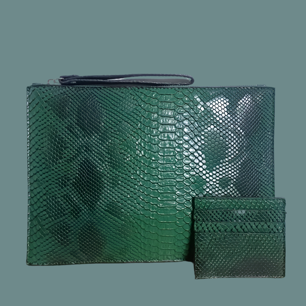 Mintlis women, Clutch snake, 6 colors includes wallet