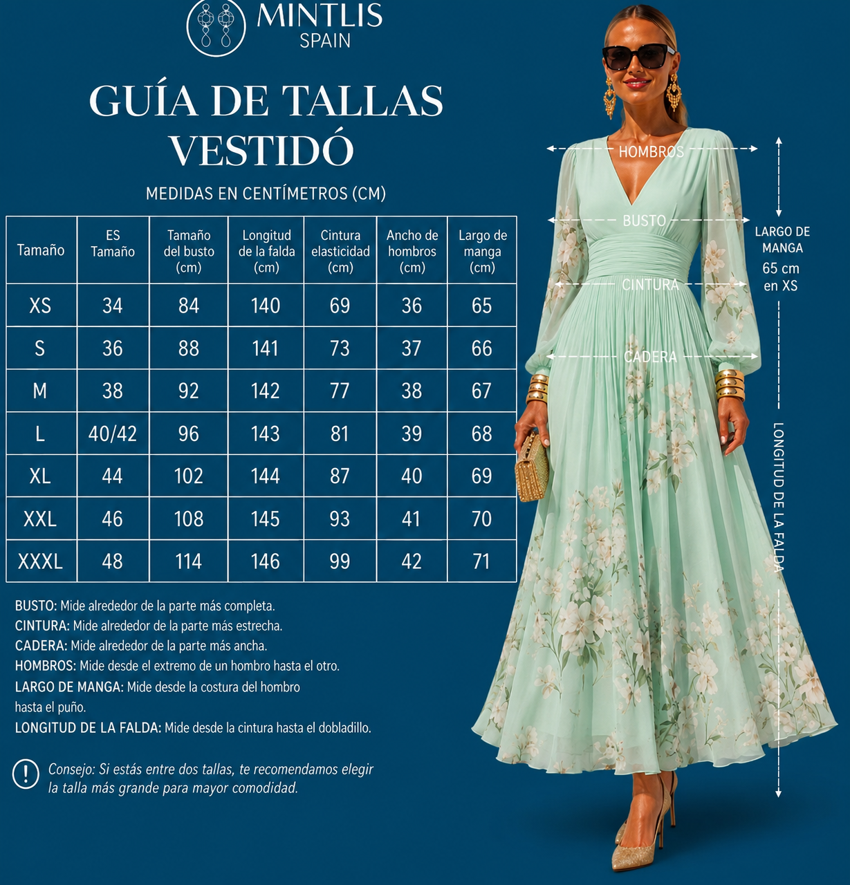 Vestido Suad gasa chiffon 2 estampados, tallas (34-48) vídeo
