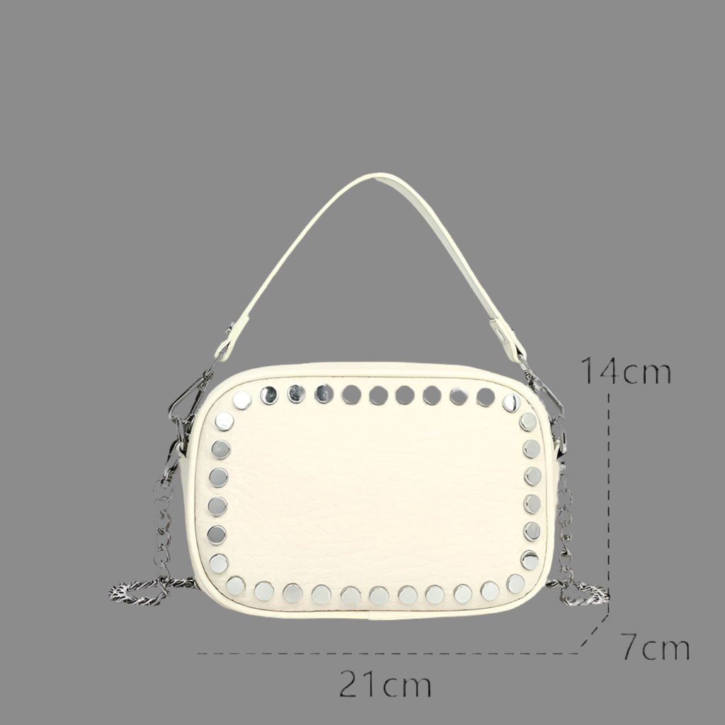 Mintlis women's, leather Amanda bag, 3 colors, dimensions 21x7x14cm