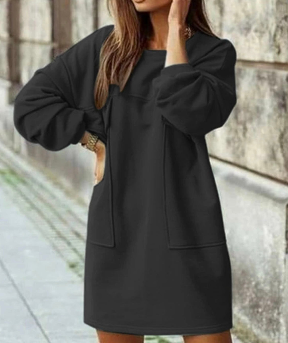 ZANZEA 2023 Automne Robes Femmes Sweat Robe Mode Manches Longues Mini Caftan Robe Décontracté Lâche Crenweck Pull Robes