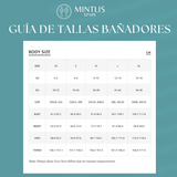 Bañador floral con mangas y cinturón 2 colores y 5 tallas