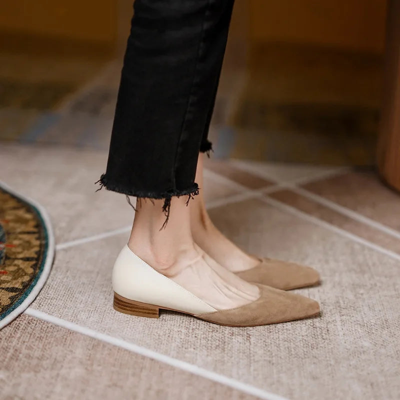 Alice flat suede leather loafers