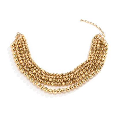 London 5-strand gold choker