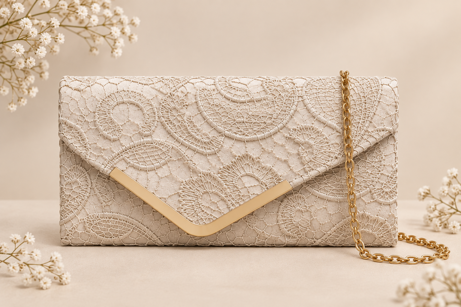 Bolso Optimo, clutch con cadena 7 colores