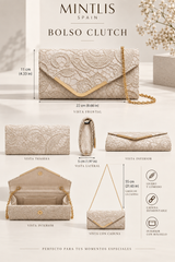 Bolso Optimo, clutch con cadena 7 colores