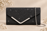 Bolso Optimo, clutch con cadena 7 colores