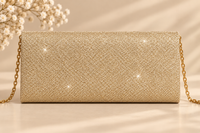 Bolso Optimo, clutch con cadena 7 colores