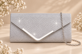 Bolso Optimo, clutch con cadena 7 colores