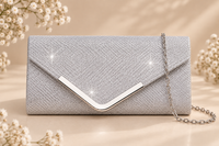 Bolso Optimo, clutch con cadena 7 colores