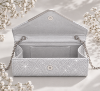 Bolso Optimo, clutch con cadena 7 colores