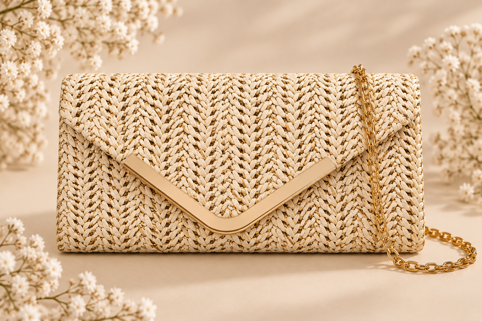 Bolso Optimo, clutch con cadena 7 colores