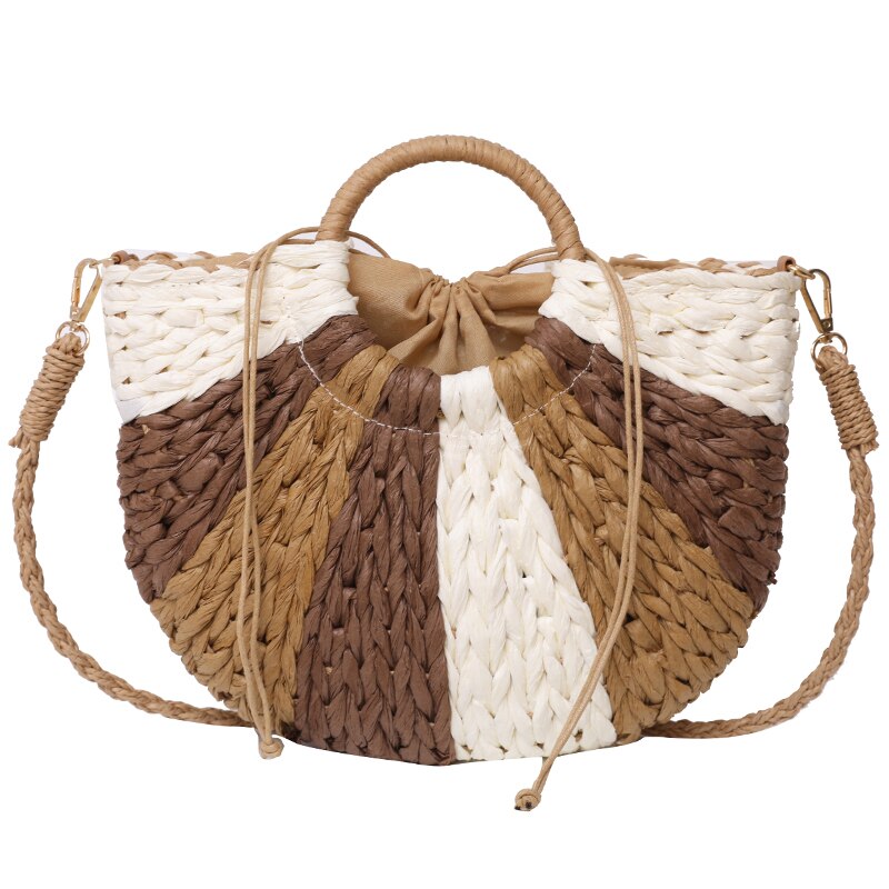 Belgica long raffia bag and handbag