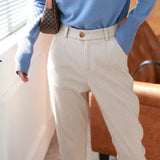 Pantalones OFFICE de lana, 5 colores, 6 tallas