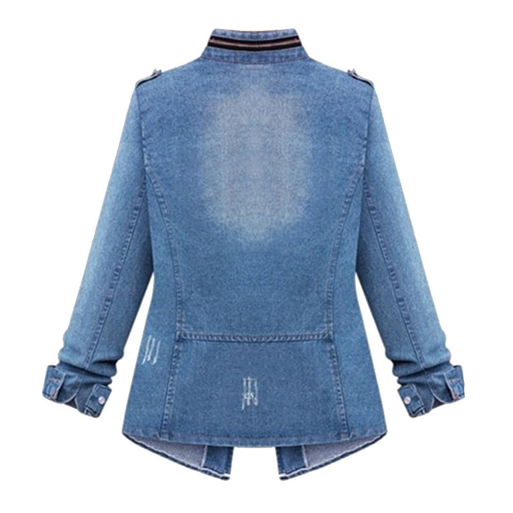 Mintlis Women's Denim Roma Jacket, Sizes (S-5XL)