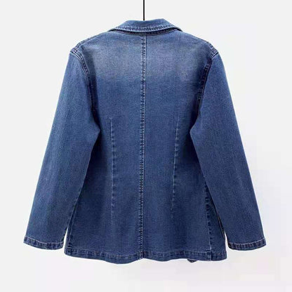 Colony denim blazer, 6 sizes, small size is fitted