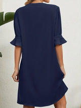 Emirates V-neck dress, 4 colors, 5 sizes