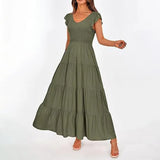 Jimenna stretch stretch dress all over the back 5 colors, 5 sizes