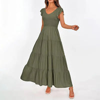 Jimenna stretch stretch dress all over the back 5 colors, 5 sizes