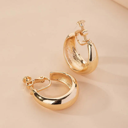 CLIP Golden Romantic Hoops