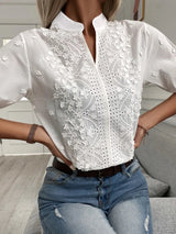 Camisa Karen brocada, 5 tallas