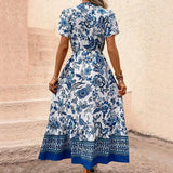 Vestido Ocean flower, 5 tallas