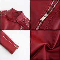 Mintis mujer polipiel chaqueta motera Sevilla, 6 colores, tallas (36-44)