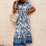 Vestido Ocean flower, 5 tallas
