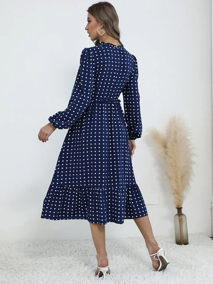 Kenya polka dot dress, elastane, 4 colors, 4 sizes