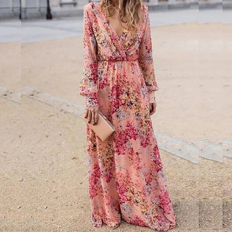 Hanoi floral wrap dress, 6 sizes