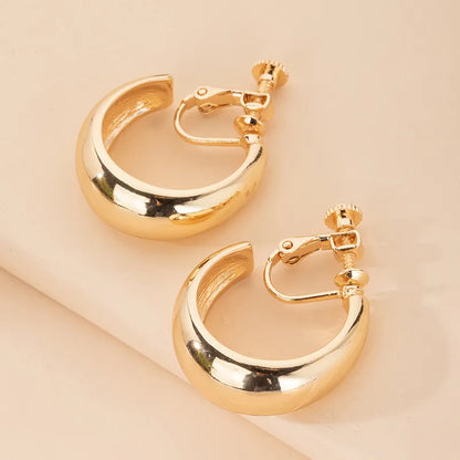 CLIP Golden Romantic Hoops