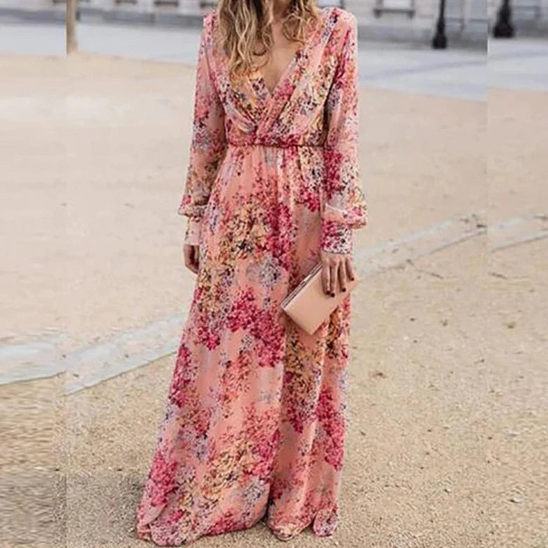 Hanoi floral wrap dress, 6 sizes