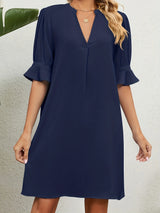 Emirates V-neck dress, 4 colors, 5 sizes