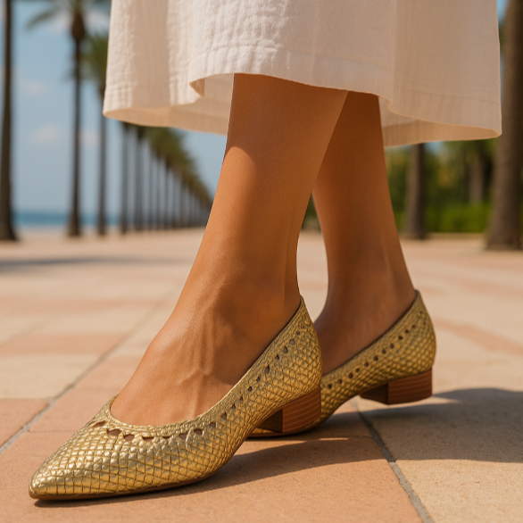 MONTANA BAILARINA SHOE WITH HEEL, 3 colors sizes (36-41). Made in Spain