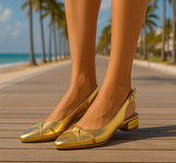 BAILARINA METALIC CUERO, 4 colores tallas (36-41). Made in Spain