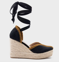 DESSERT ESPARTO WEDGES, 2 colors sizes (36-41) Made in Spain