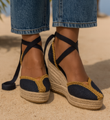 DESSERT ESPARTO WEDGES, 2 colors sizes (36-41) Made in Spain