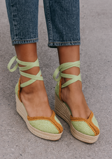 DESSERT ESPARTO WEDGES, 2 colors sizes (36-41) Made in Spain