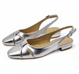 BAILARINA METALIC CUERO, 4 colores tallas (36-41). Made in Spain