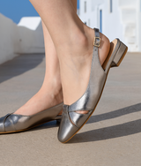 BAILARINA METALIC CUERO, 4 colores tallas (36-41). Made in Spain