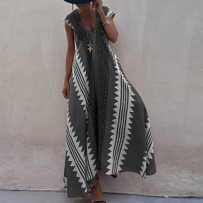 Vestido Sahara algodón licra, 7 colores, 4 tallas