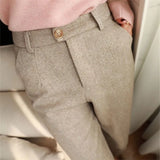 Pantalones OFFICE de lana, 5 colores, 6 tallas